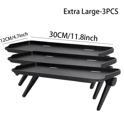 Adjustable Monitor Shelf with Router Storage