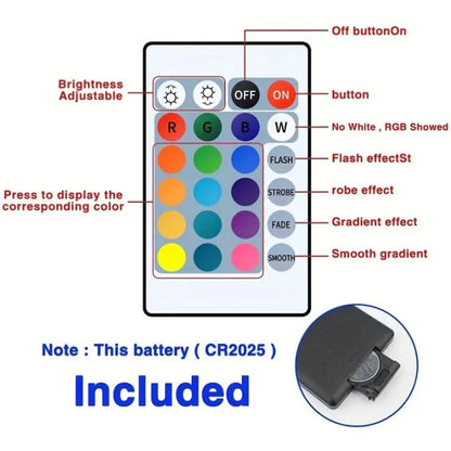 Bluetooth LED Strip Lights: RGB, App Control, 5V USB