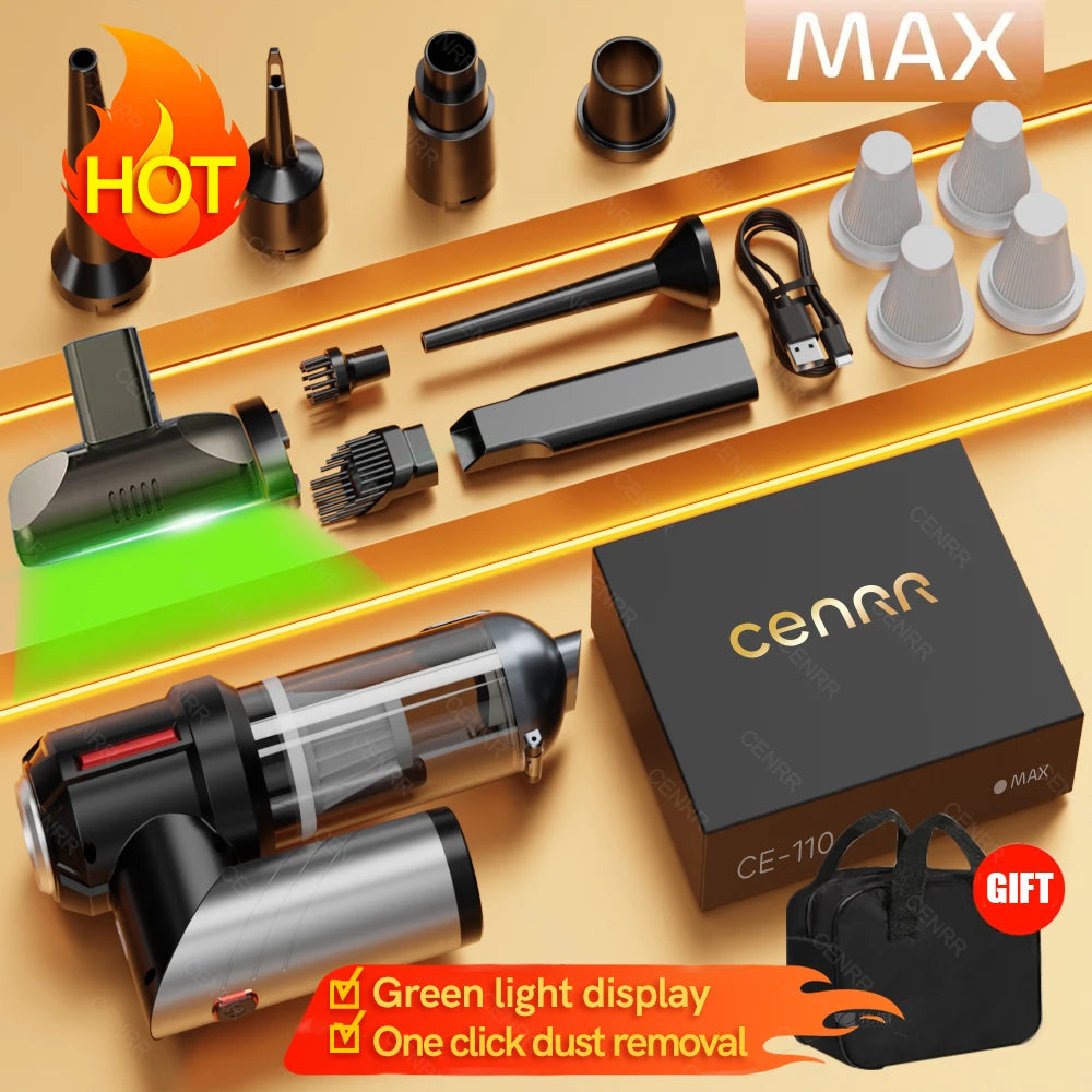 Cordless Car Vacuum: 998000PA Suction
