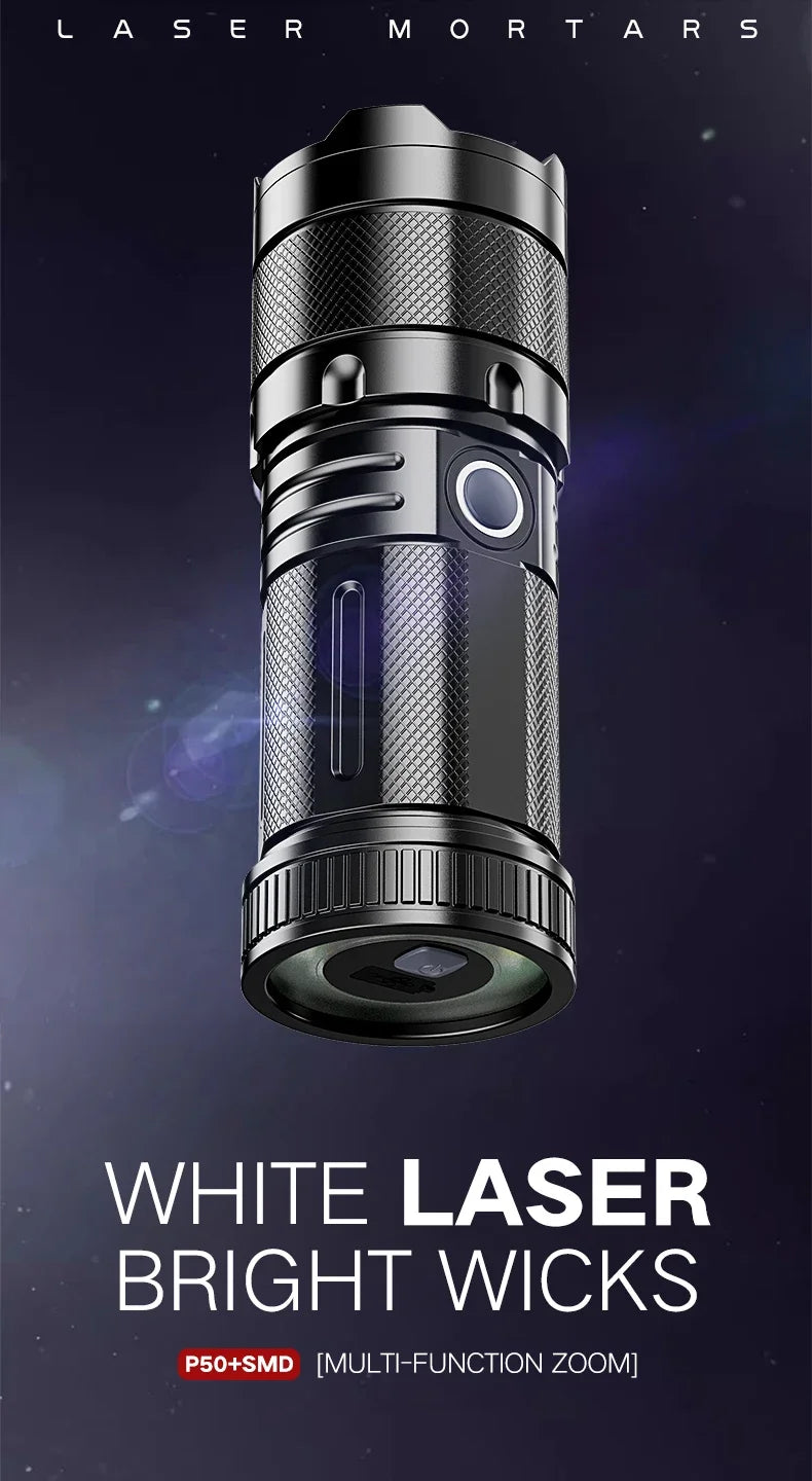 High-Powered 9-LED Flashlight - Waterproof & Rugged for Camping, Emergencies & More