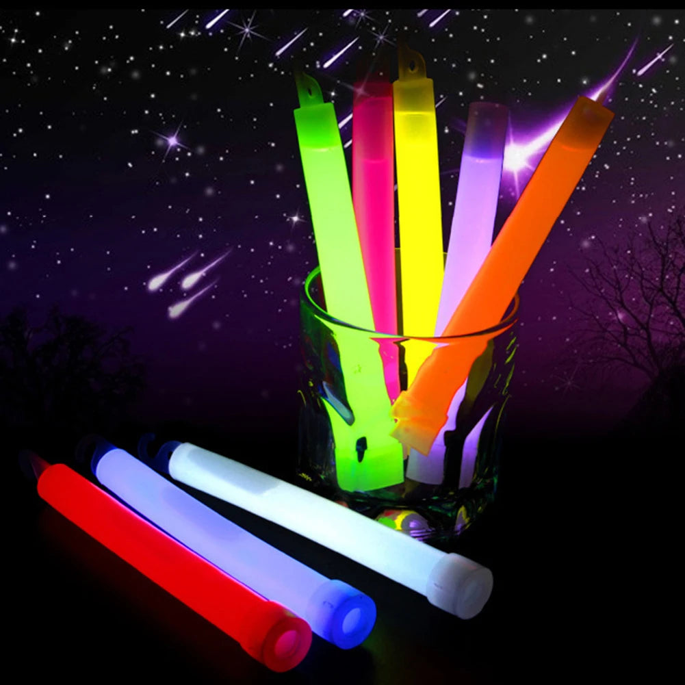 6-Inch Glow Sticks (10 Pack) - Emergency Lights for Hiking, Camping, Concerts & More