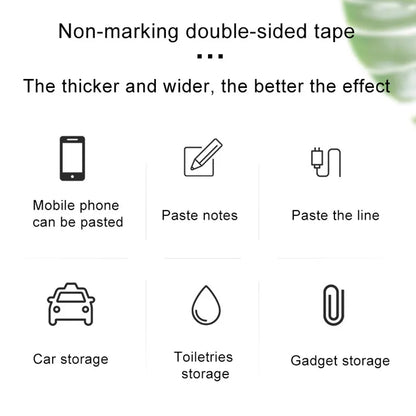 Heavy-Duty Nano Grip Tape: Reusable, Transparent Double-Sided Adhesive for Home, Office & DIY