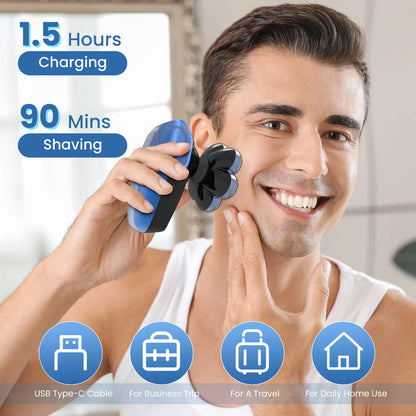 Bald Head Shaver Electric Razor, 5-in-1 Beard Trimmer Kit, Waterproof Mens Shaver