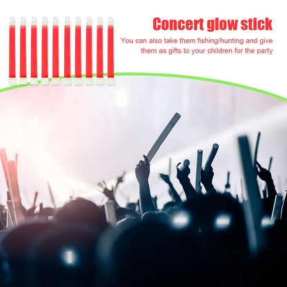 6-Inch Glow Sticks (10 Pack) - Emergency Lights for Hiking, Camping, Concerts & More