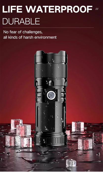 High-Powered 9-LED Flashlight - Waterproof & Rugged for Camping, Emergencies & More