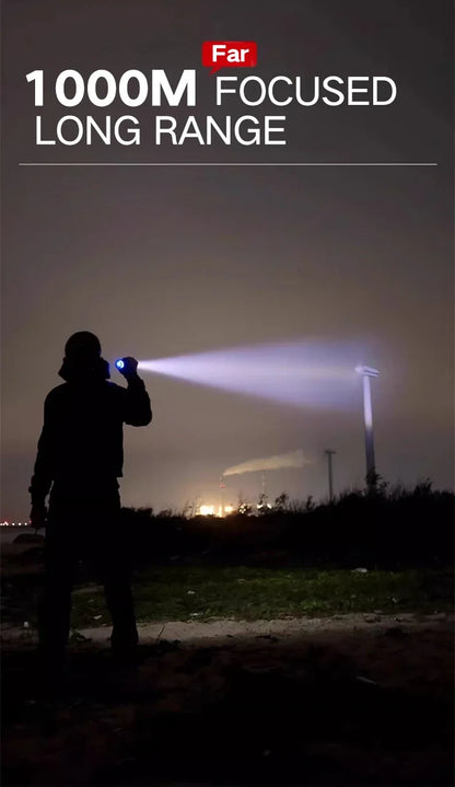 High-Powered 9-LED Flashlight - Waterproof & Rugged for Camping, Emergencies & More