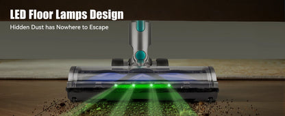 Lightweight E.LUO Cordless Vacuum with Powerful Suction & Dust Sensor - 60 Min Runtime, Perfect for Home, Pets & Auto