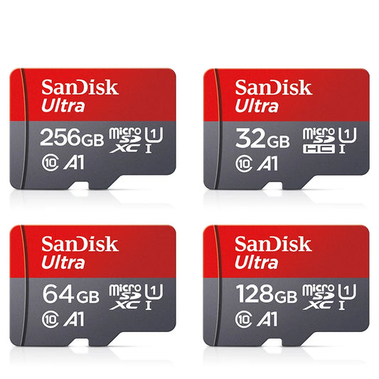 High-Speed ​​microSD Card (64GB, 32GB, 16GB, 128GB) with Adapter