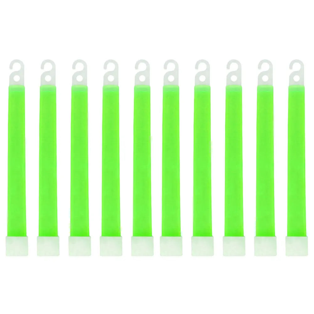 6-Inch Glow Sticks (10 Pack) - Emergency Lights for Hiking, Camping, Concerts & More