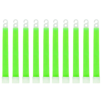 6-Inch Glow Sticks (10 Pack) - Emergency Lights for Hiking, Camping, Concerts & More