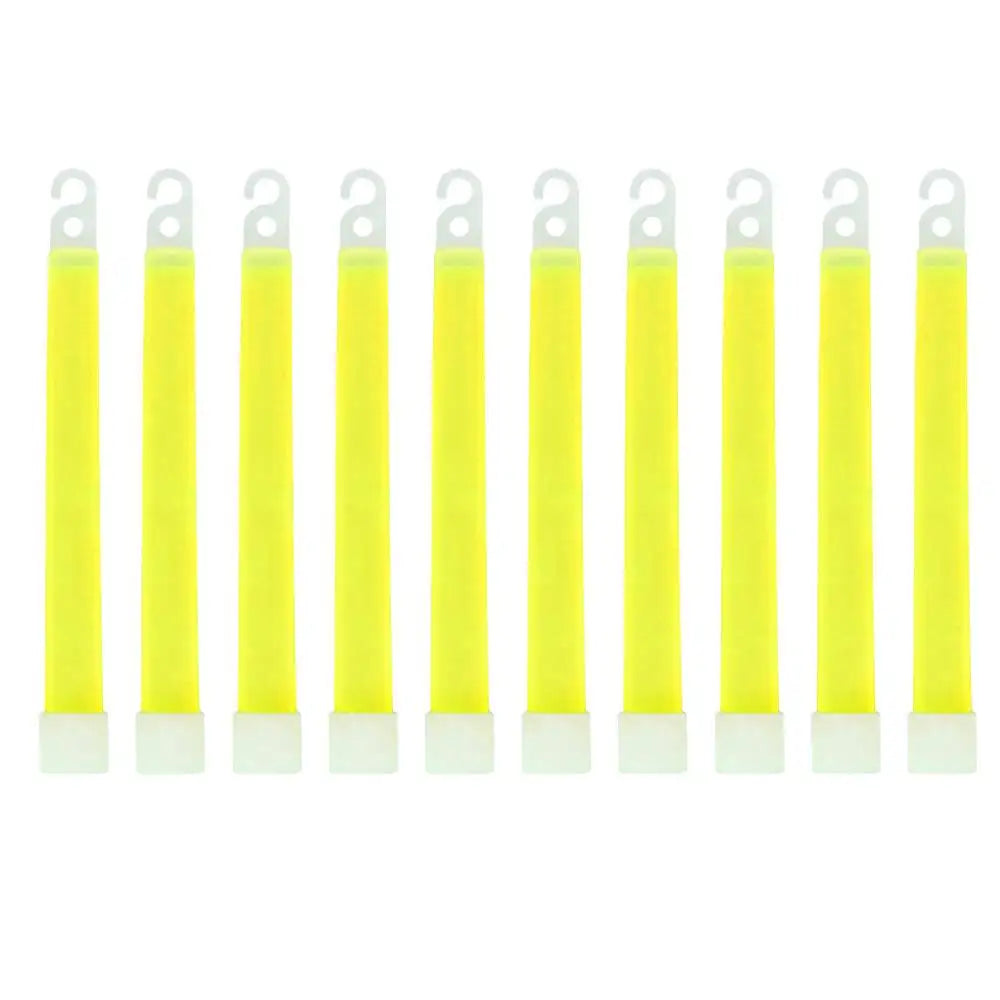 6-Inch Glow Sticks (10 Pack) - Emergency Lights for Hiking, Camping, Concerts & More