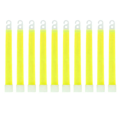 6-Inch Glow Sticks (10 Pack) - Emergency Lights for Hiking, Camping, Concerts & More