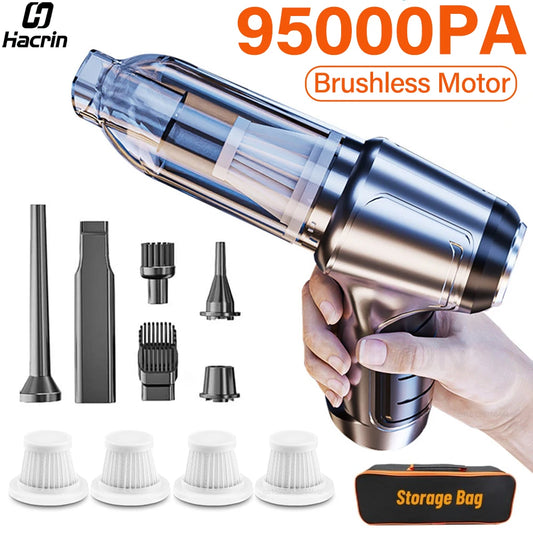Wireless Car Vacuum: 95000PA Suction