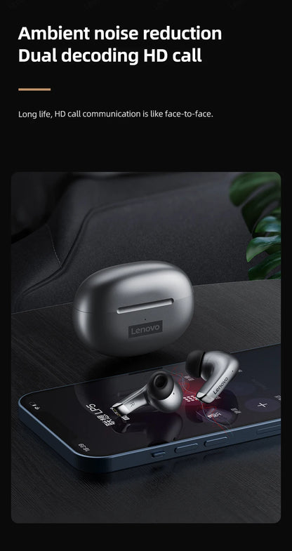 Audífono Inalámbrico Lenovo LP5 TWS Bluetooth Dual Modo Gaming Llamada HD Micrófono