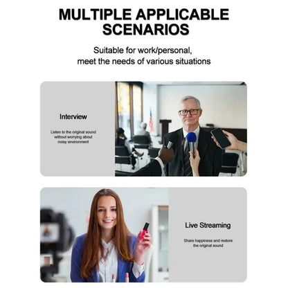 Wireless Lavalier Microphone for iPhone and Android