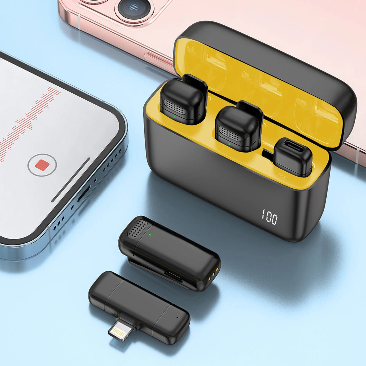 K30 Wireless Lavalier Microphone: Portable Recording for iPhone, Android, and PC