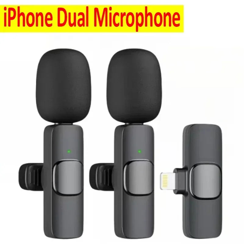 Wireless Lavalier Microphone for iPhone and Android