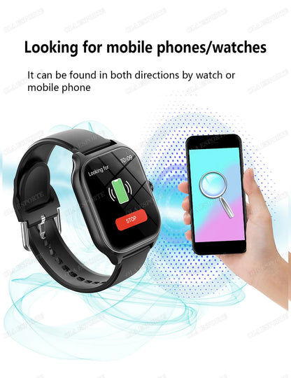 Smartwatch 1.83 Pulgadas HD con Llamada Bluetooth y Modos Deportivos Compatible con iOS y Android