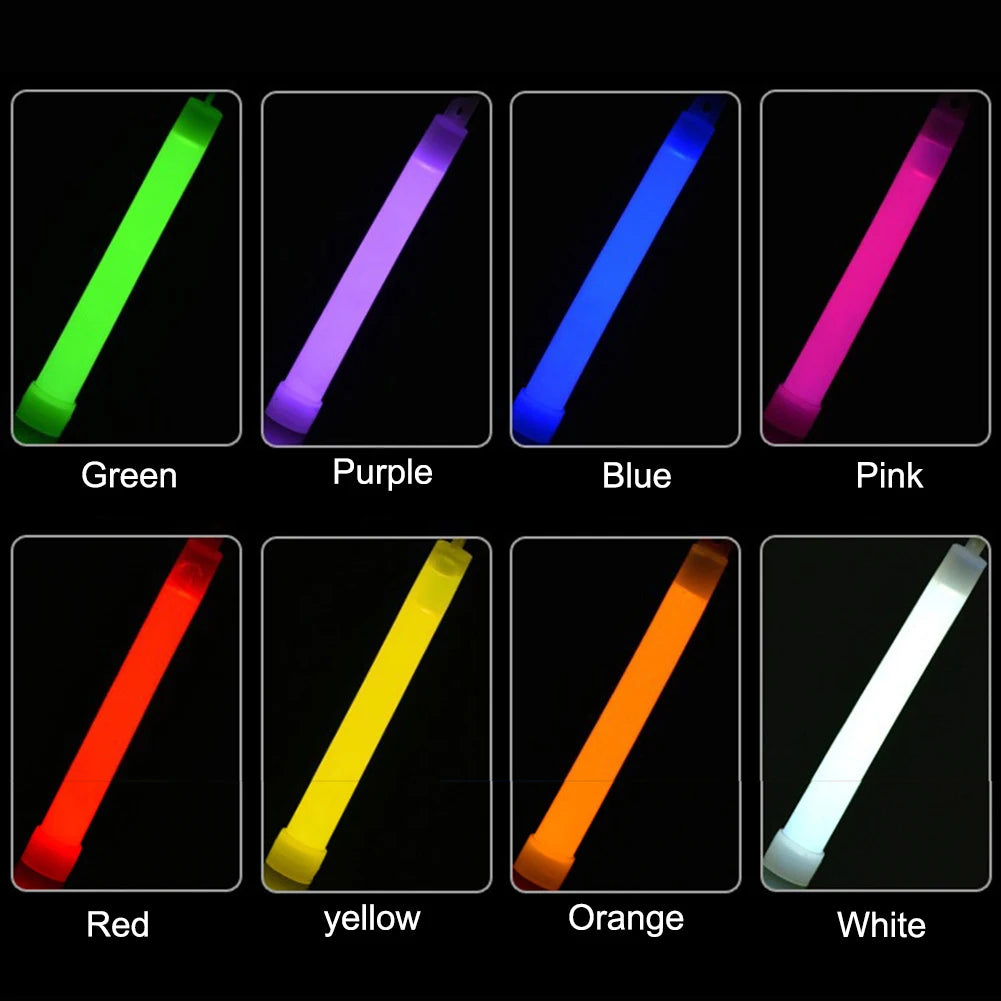 6-Inch Glow Sticks (10 Pack) - Emergency Lights for Hiking, Camping, Concerts & More